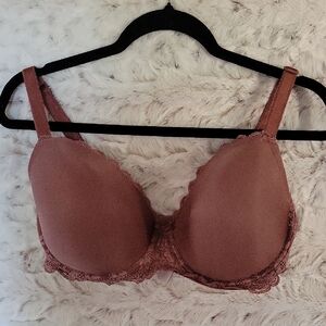 Victoria's Secret Dream Angel Lined Demi Underwire Lace-Trim Bra Womens 38DDD,